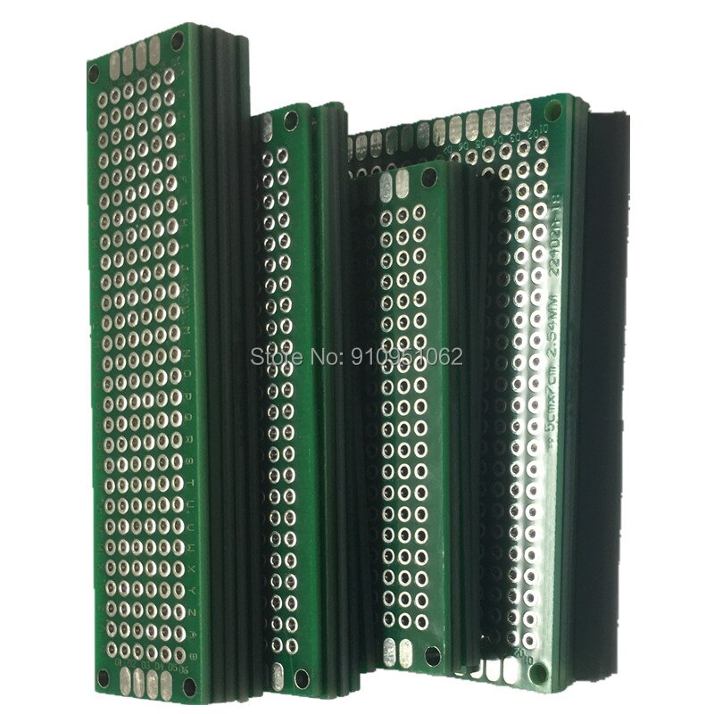 PCB 프로토타입 보드 회로 프로토보드 20 개, 범용 스트립 보드 Veroboard 양면 2x8 3x7 4x6 5x7 각 5 개